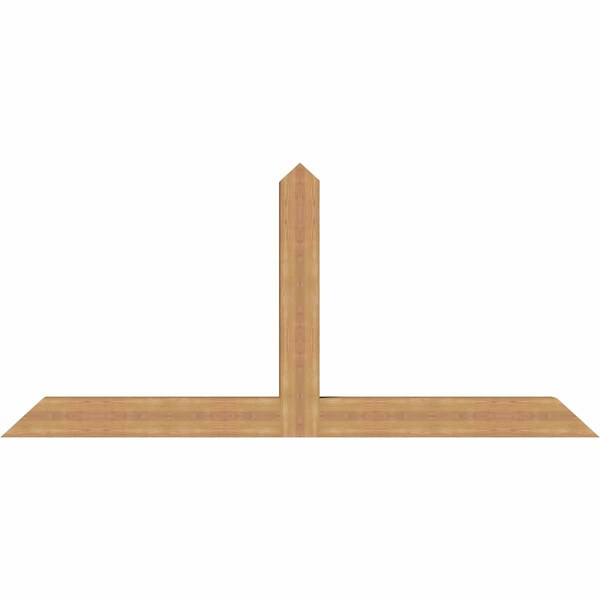 Ekena Millwork Portland Timber Gable Bracket, Western Red Cedar, 84"W x 38"H x 5 1/2"D x 5 1/2"F, 11/12 Pitch GBW084X38X0606POR00SWR - main
